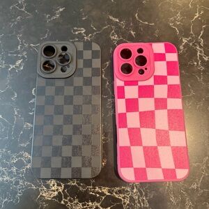 Iphone 16 pro max checkered cases